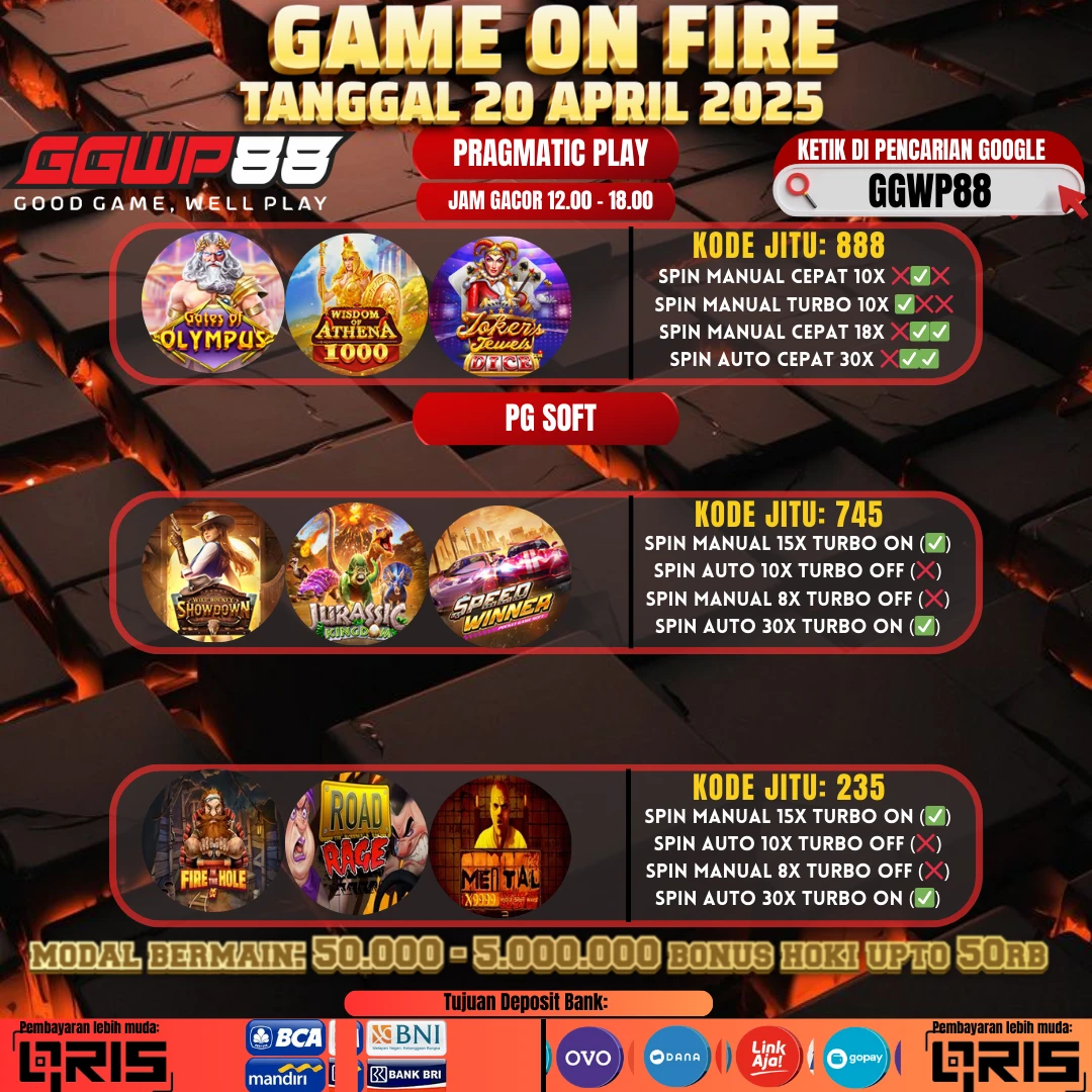 GAME ON FIRE 20 APRIL